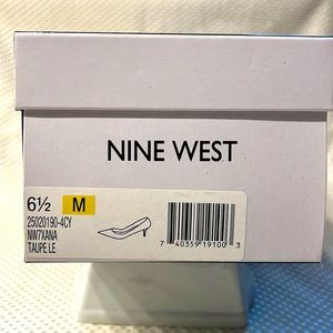 Nine West Taupe Heels. Size 6.5M